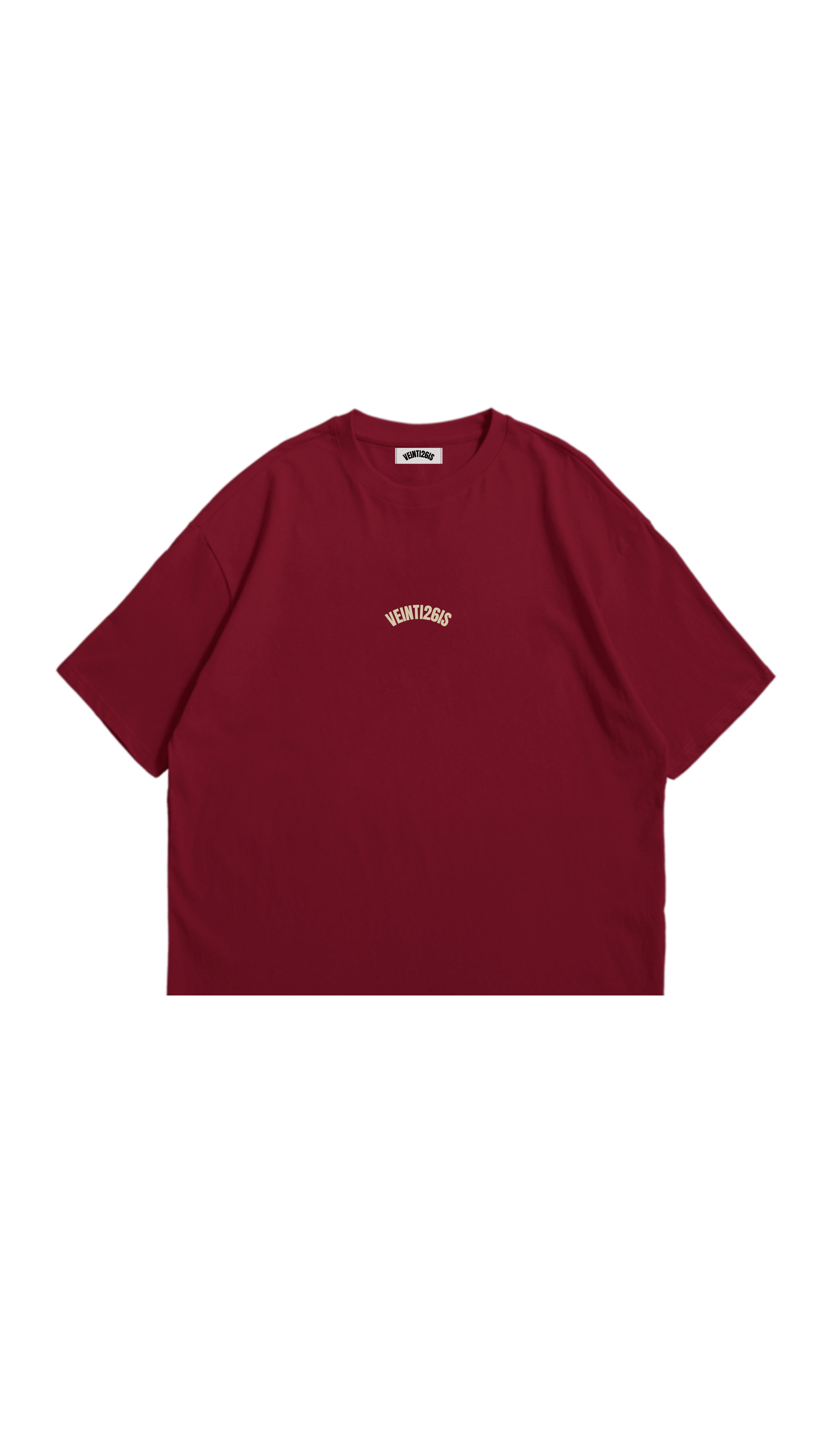 Velvet Tee (Burgundy Cream)