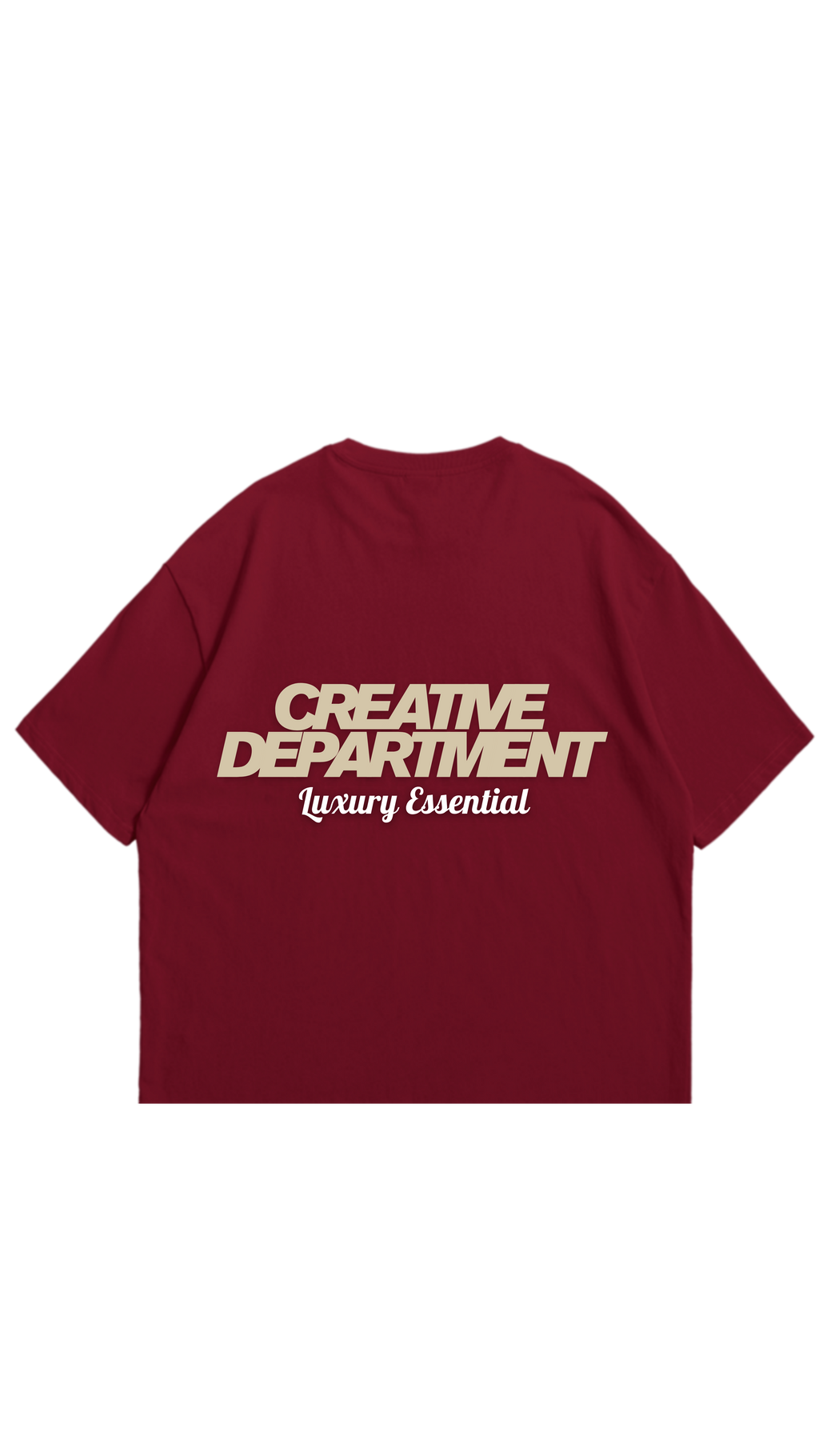 Velvet Tee (Burgundy Cream)
