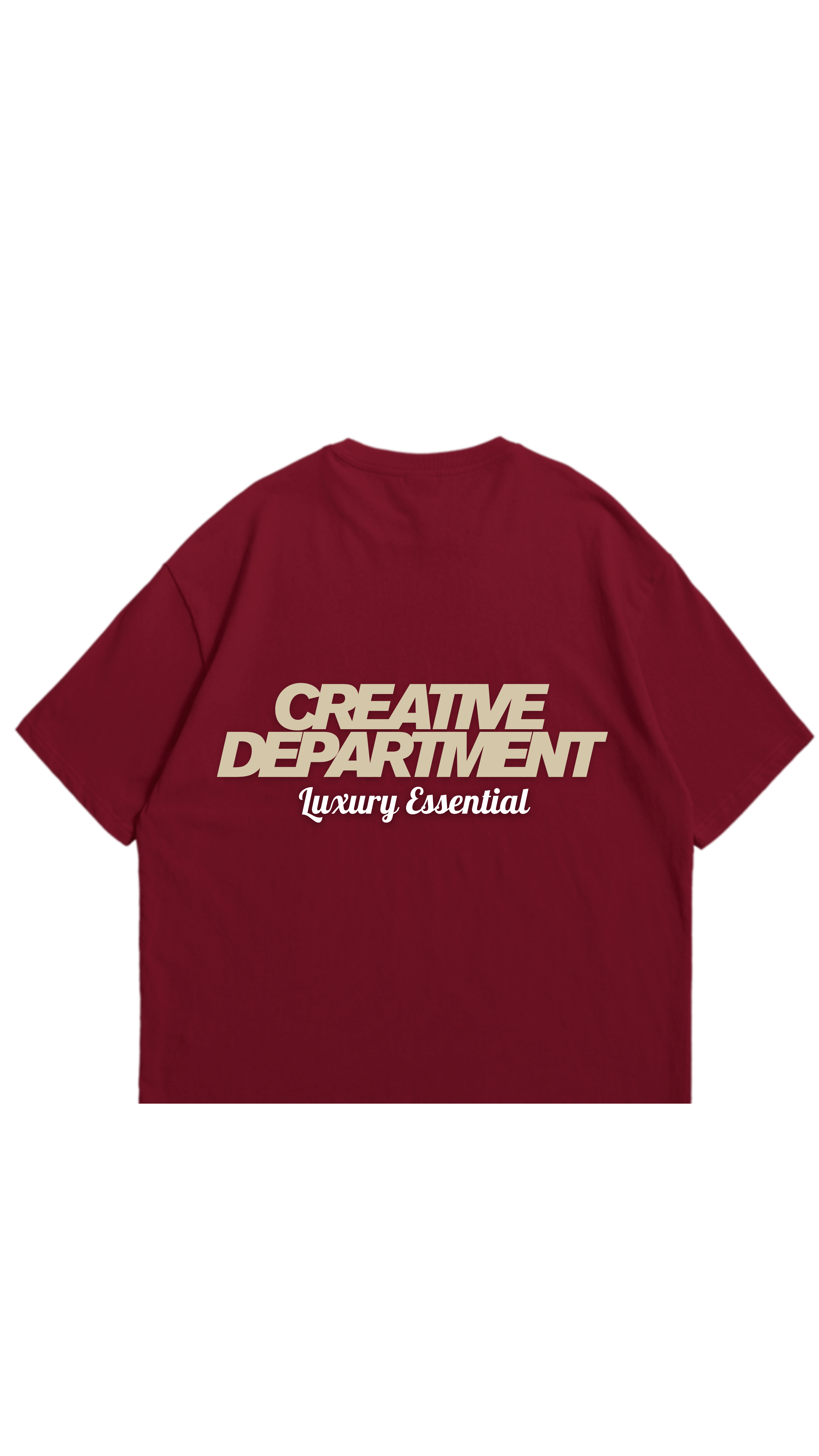 Velvet Tee (Burgundy Cream)